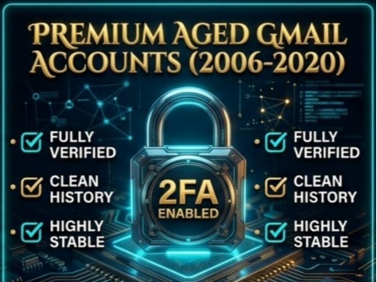 Selling Gmail 帳號（2000-2020年註冊），包含雙重驗證（2FA）功能。