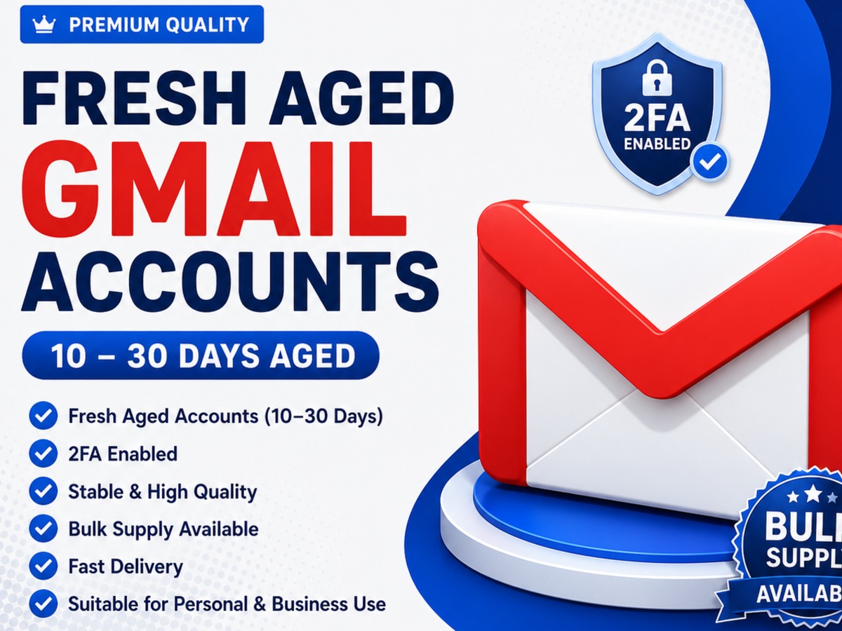 Fresh 2FA Gmail Accounts | Bulk Supply | Android Created