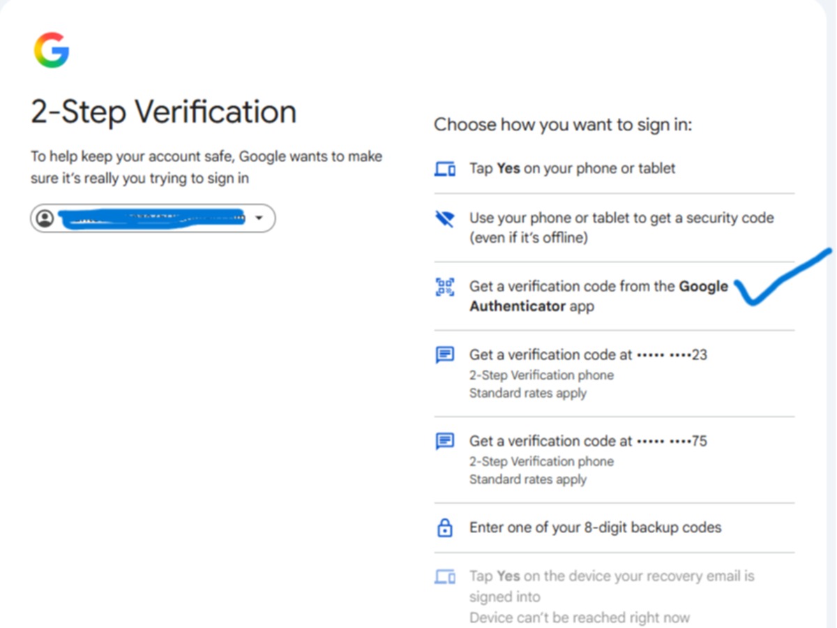 OLD 2FA Added GMAIL ACCOUNT